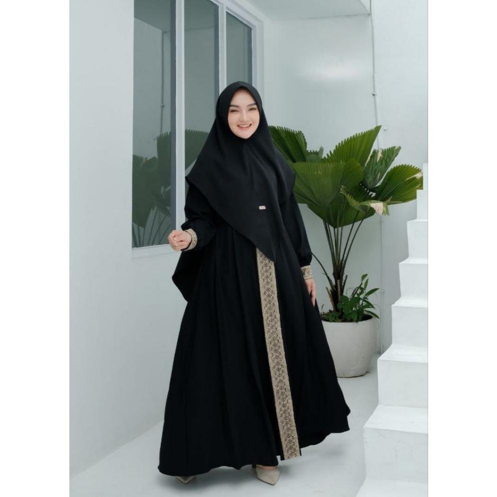 SUPER DEAL Kanaya Syar'i Set Khimar Premium - Fashion Muslim Wanita Ukuran Jumbo M - L XL - XXL - 3X