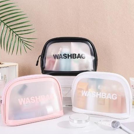BOYFIRO BISA COD T5246 Tas Kosmetik Transparan Plastik / Tas Kosmetik Bening / Tas Penyimpanan Kosme