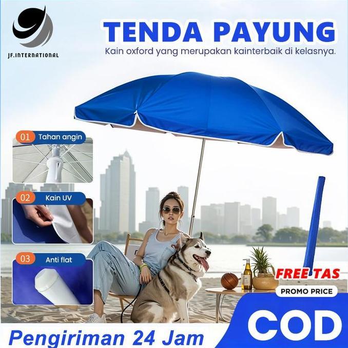 Payung Tenda / UV Anti Angin Tenda  Taman Pantai Cafe Payung / Anti UV Anti Angin Payung Tenda