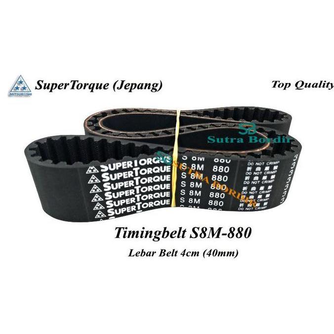 timingbelt s8m 880 lebar 40mm mjapan sabuk dinamo s8m 880 timingbelt S8M 880 lebar 40mm mtimingbelt 