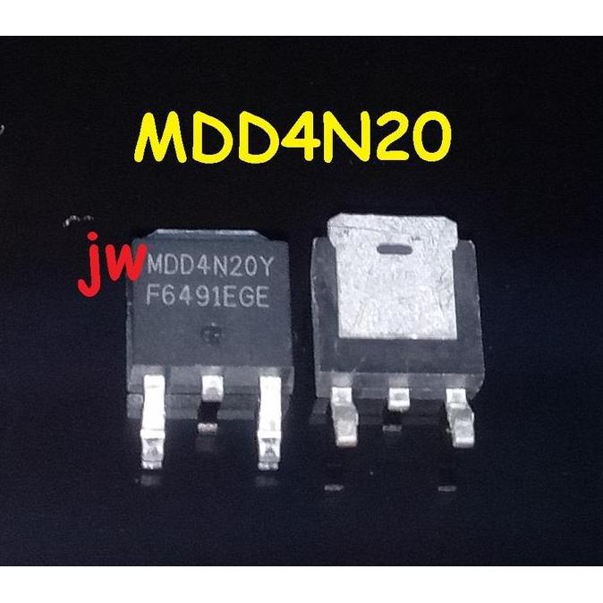 Murah (1) ORIGINAL MAGNACHIP MDD4N20Y MDD4N20 4N20  N-CH MOSFET 200V 3A TO-252 jwelek70 Juara