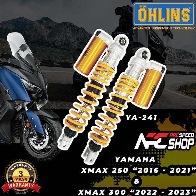 Shock breaker Ohlins Yamaha Xmax 250 Original Garansi 3th Xmax250