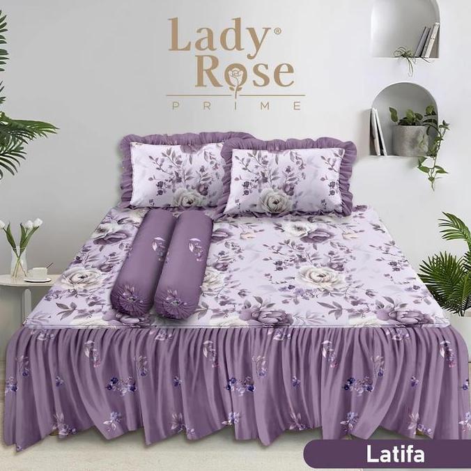 TERLARIS IW SPREI LADY ROSE RUMBAI 180 T30 B4 LADY ROSE KING SIZE RUMBAI 180X200 T30