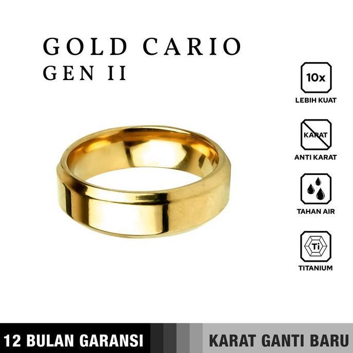 Youboy- Emrys Simple Ring Gold Cairo Gen 2 Cincin Titanium Anti Karat Emrys Indonesia