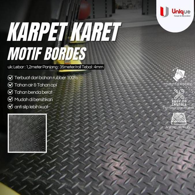 vindasime12 - karpet karet rumah sakit / karpet karet untuk tanjakan troli / lantai karpet karet unt