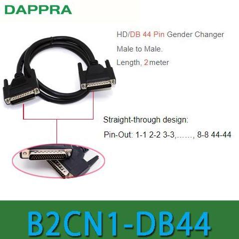 Grosir Db44 Hd44 D-Sub 44 Pin Male Ke Male Extension Cable 2M Kabel Of64