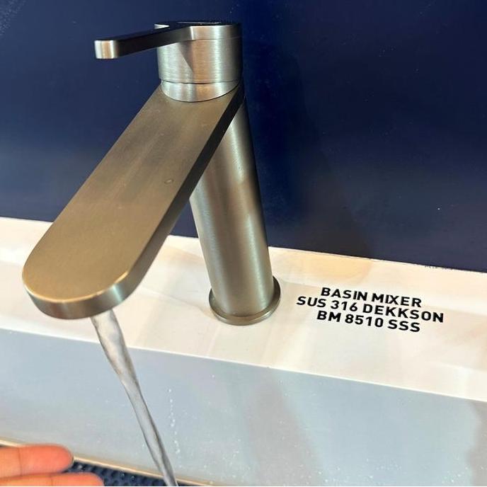 BASIN MIXER SUS 316 DEKKSON BM 8510 SSS Kran Air Stenlis Panas Dingin Mix Wastafel Keran Stainless 3