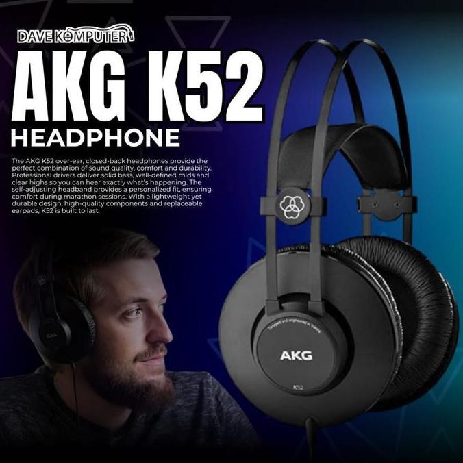 AKG K52 / K 52 / K-52 Monitoring Headphone