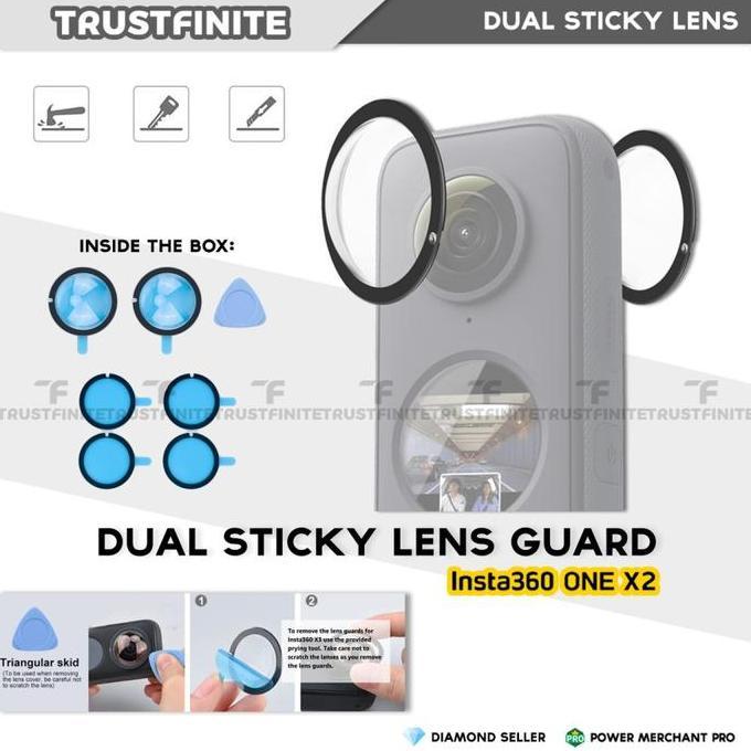 OEM Dual Sticky Lens Guard Insta360 One X2 Lens Protector Insta360 X2