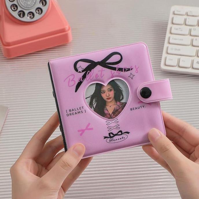 SHINSDAY Mini Binder 3 Ring Collect Book Binder Photocard Album PC Kolbuk Ballet Core