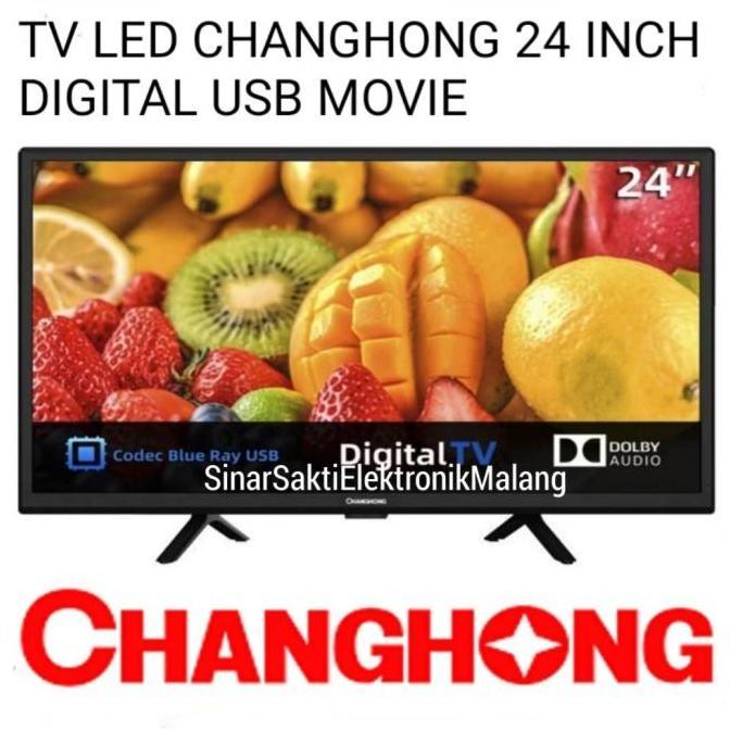 Terlaris Tv Led Digital Changhong 24 Inch Led Tv Usb 24" 24Inch Full Hd Malang