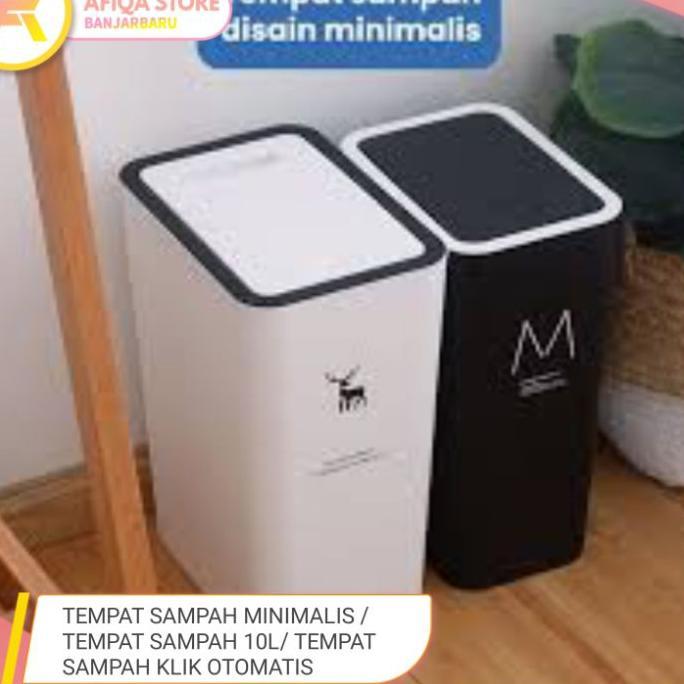 Tempat Sampah Minimalis / Tempat Sampah 10L/ Tempat Sampah Klik Otomatis
