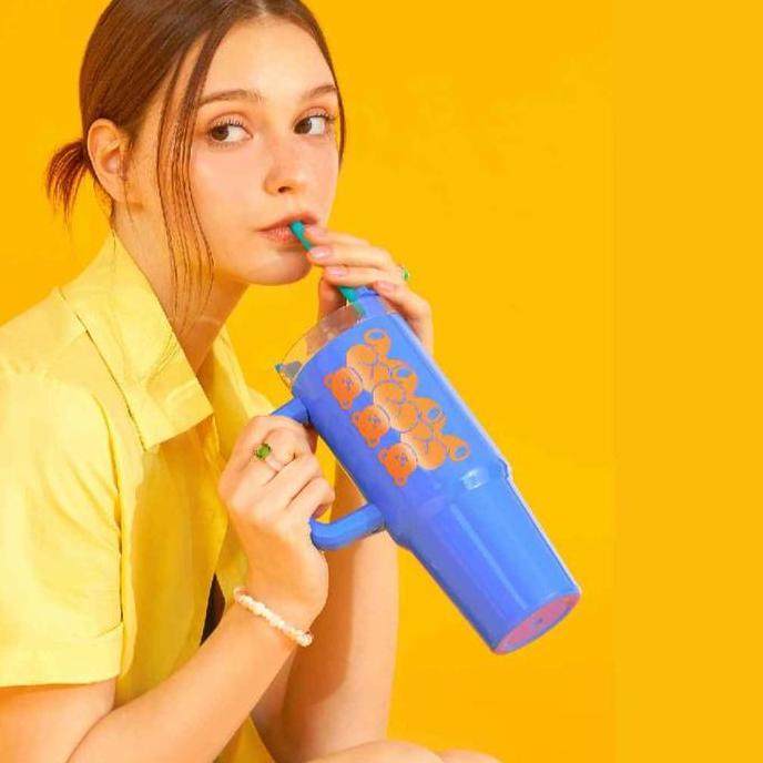 Wiggle Wiggle Big Size Tumbler - Wiggle Bear Botol Minum Thumbler Besar Premium Lucu Korea