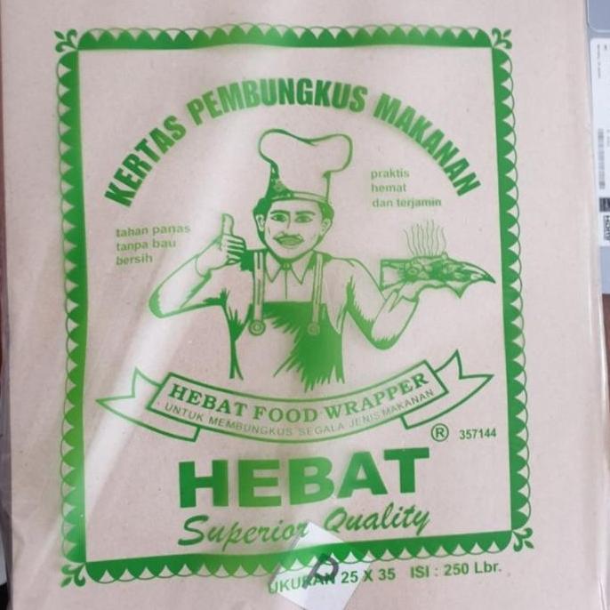 Bungkus Nasi Kotak Coklat Kertas Nasi Kotak Coklat Cap HEBAT
