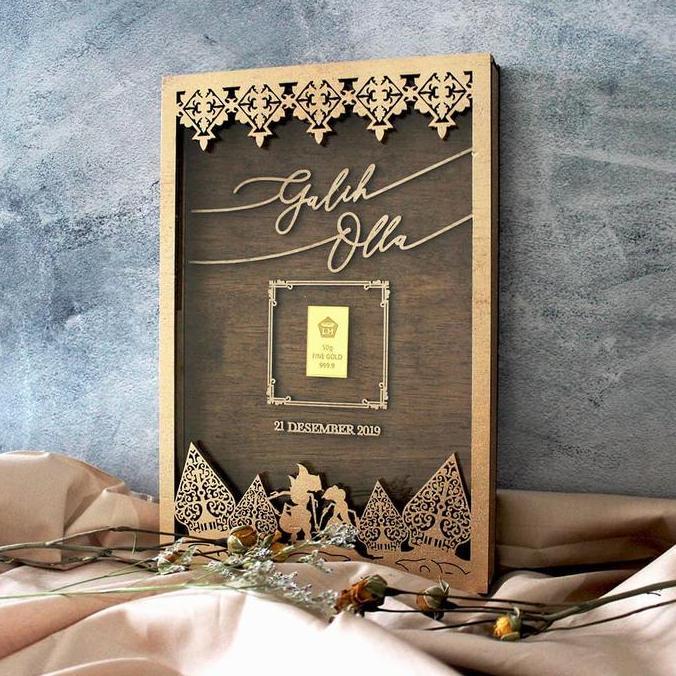Frame Mahar 30x45 | Bingkai Mahar Rustic | Mahar Rustic