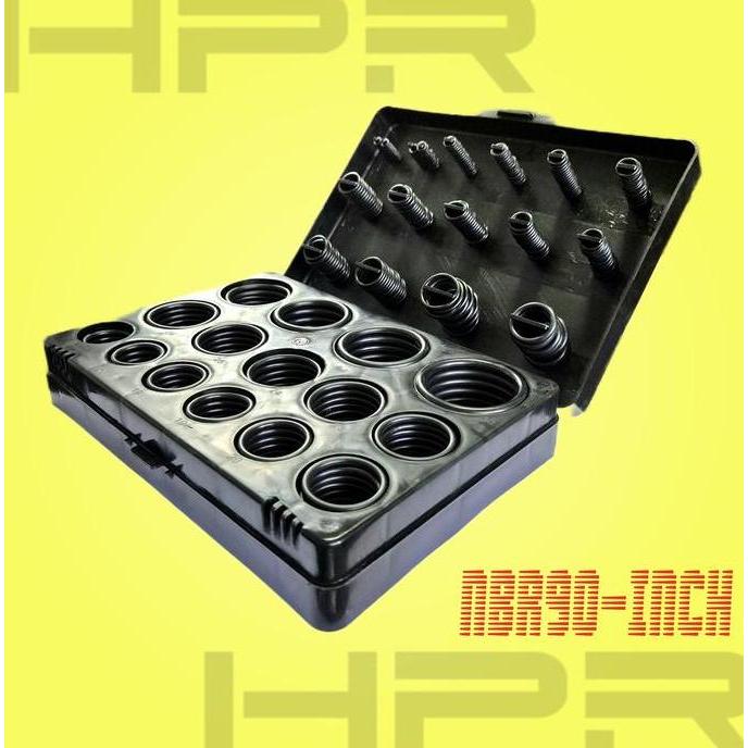 NBR-90 Rubber Oring O-ring Box Set INCH AS568 - Karet Seal Anti Bocor - Motor - Mobil - PCP - Sepeda