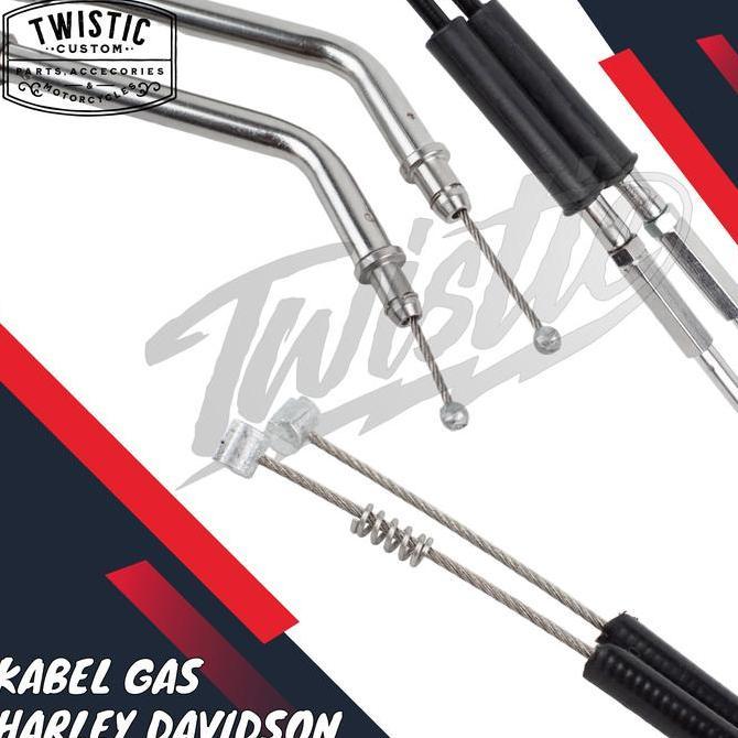 Kabel Gas Panjang Throttle Cable Stang Ape Bar Motor Harley Davidson