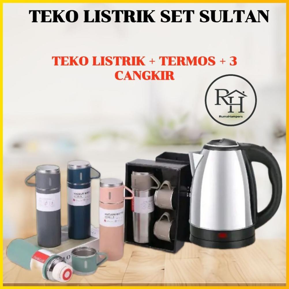 Terbaru [Rh] Teko Listrik Kettle Pemanas Air Sultan Set