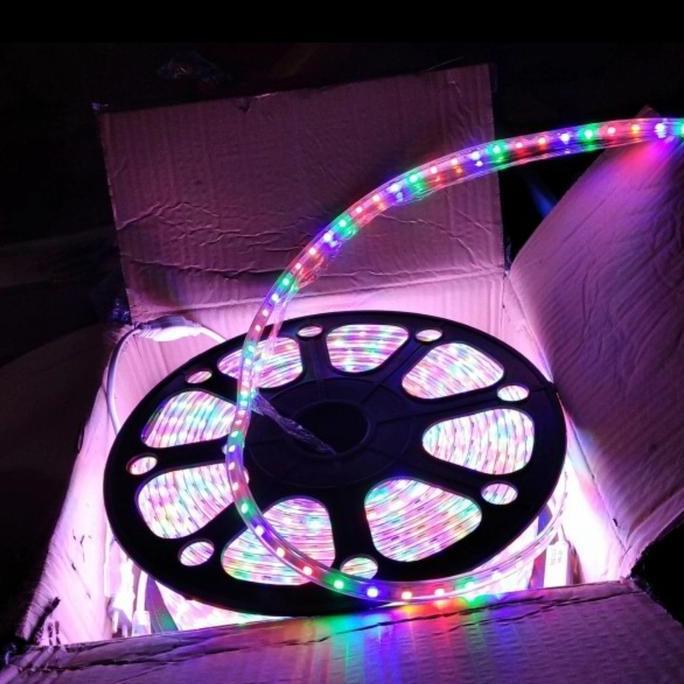 Lampu Led Strip Rgb Selang 100 Meter Smd 5050 220V Rgb 100M Waterproof