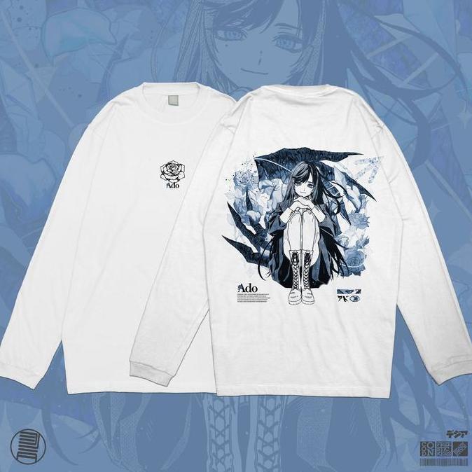 Longsleeve Kaos Ado Utaite JPop JRock Music Ost T-Shirt Baju DJA Cloth