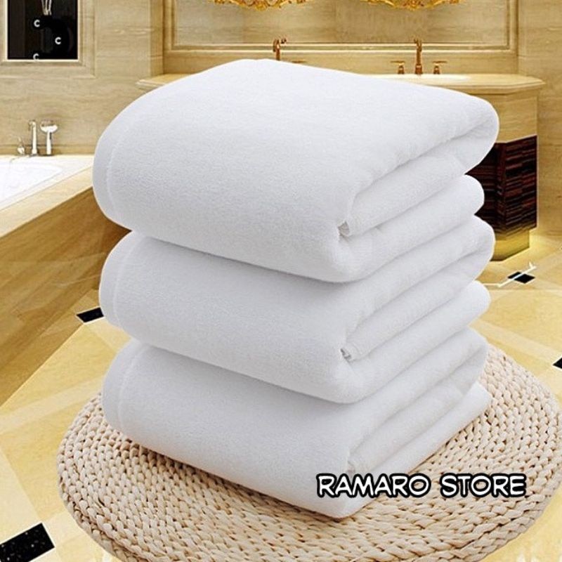 Handuk Hotel Bintang 5 Tebal Jumbo Katun Putih