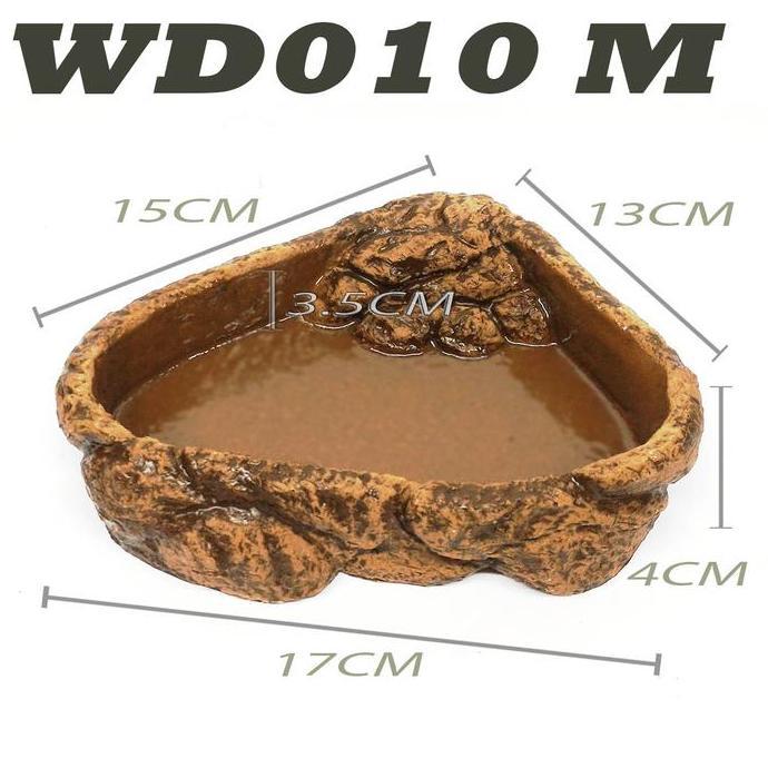 WD010 WATERDISH WATER FEEDING DISH TEMPAT MAKAN MINUM BEARDED DRAGON BD DUNNER NAGA BERJANGGUT POGON