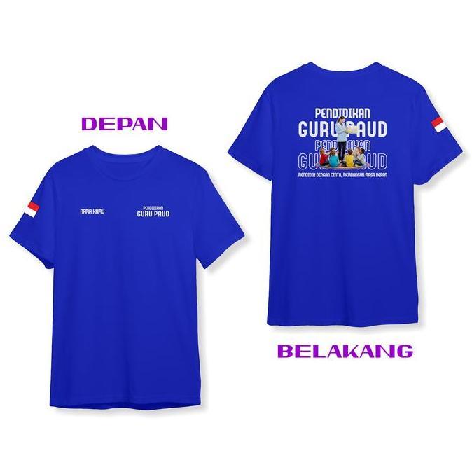 Kaos Baju Pendidikan Guru PAUD Gratis Nama DB Kaos Distro