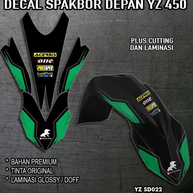 Decal Spakbor Depan YZ 450