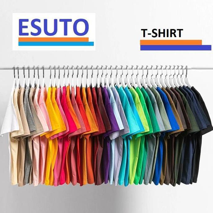 DB190 - KAOS OBLONG T SHIRT PRIA TSHIRT WANITA LAKI CEWEK T-SHIRT DEWASA POLOS WARNA HITAM PUTIH MER