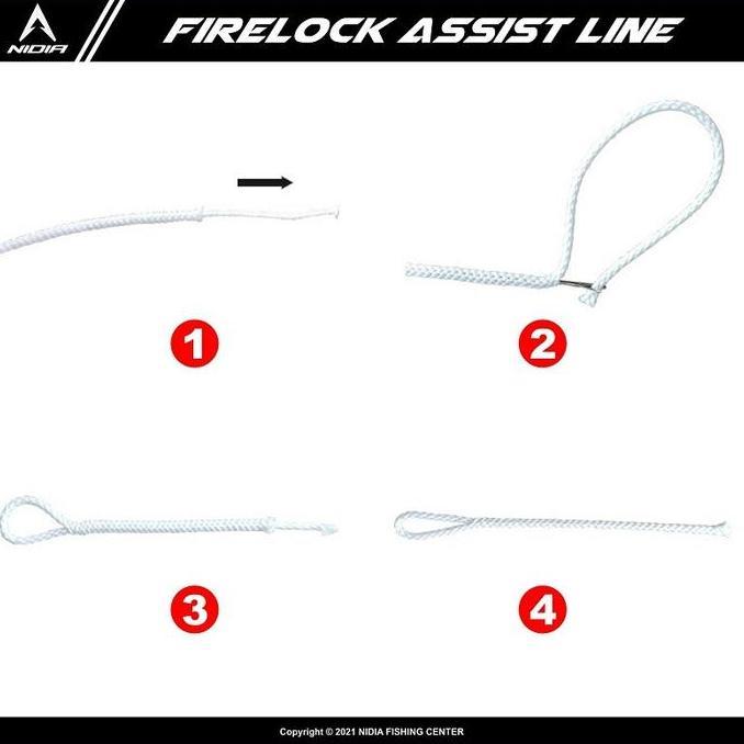 Firelock PE Assist Line ULTRA HOLLOW For Assist Hook