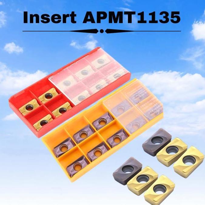 Apmt1135 Insert Carbide Cnc Untuk Mesin Milling