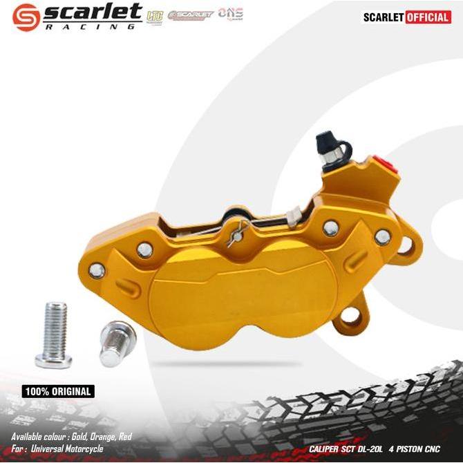 Scarlet Racing - Caliper Kaliper Cakram Motor DL20L 4 Piston CNC