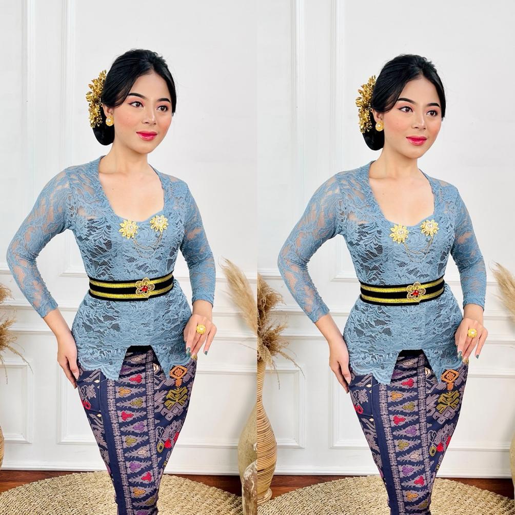 NEW (Bisa COD) ONE SET KEBAYA SOFIA STRAIT/Setelan Kebaya Sofia/Kebaya Brokat Sofia/Kebaya Bali Sofi