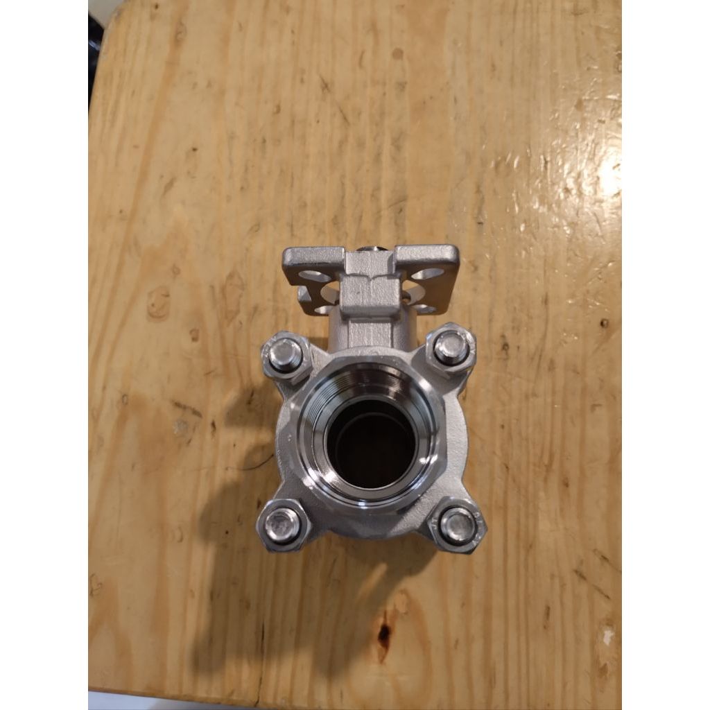 Ball valve stainless foot mounting actuator 1/4" inch