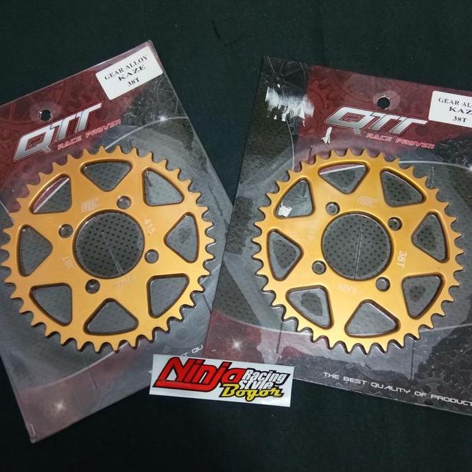gear almunium qtt kaze,dash,ninja r,rr orinal