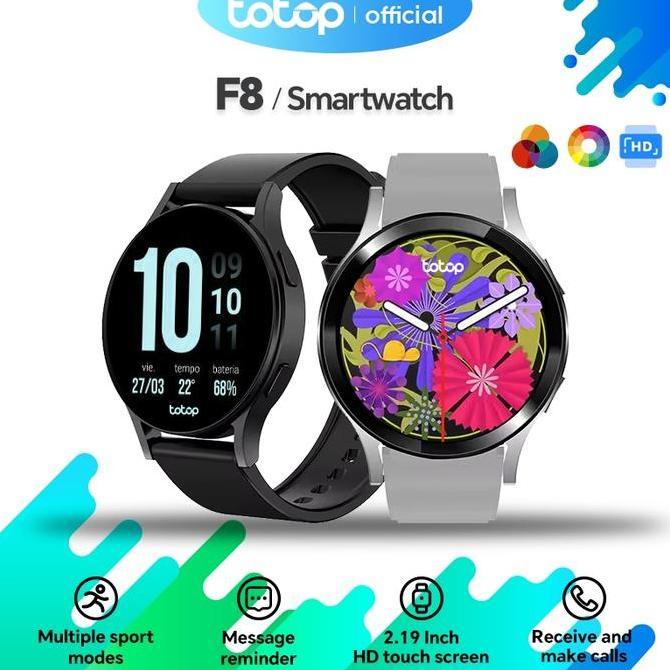 Fiteri_shopsans - Totop SmartWatch F8 Business&Fashion Bluetooth Smartband 2.19 inch Round HD Screen