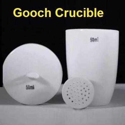 Cawan kursible lubang (Crucible Gooch), 30 ml, Porcelain
