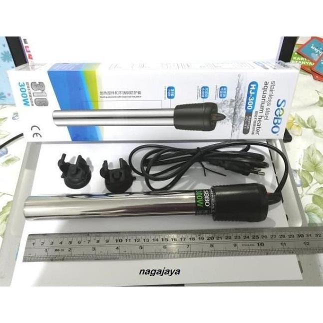 Dbwahyutoko - heater sobo hj 300 pemanas air aquarium 300 watt stainless steel