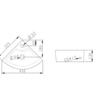 Guidato- Wastafel Jayco Sudut Cuci Tangan / Westafel Kecil Wb 2026 Komplit Set