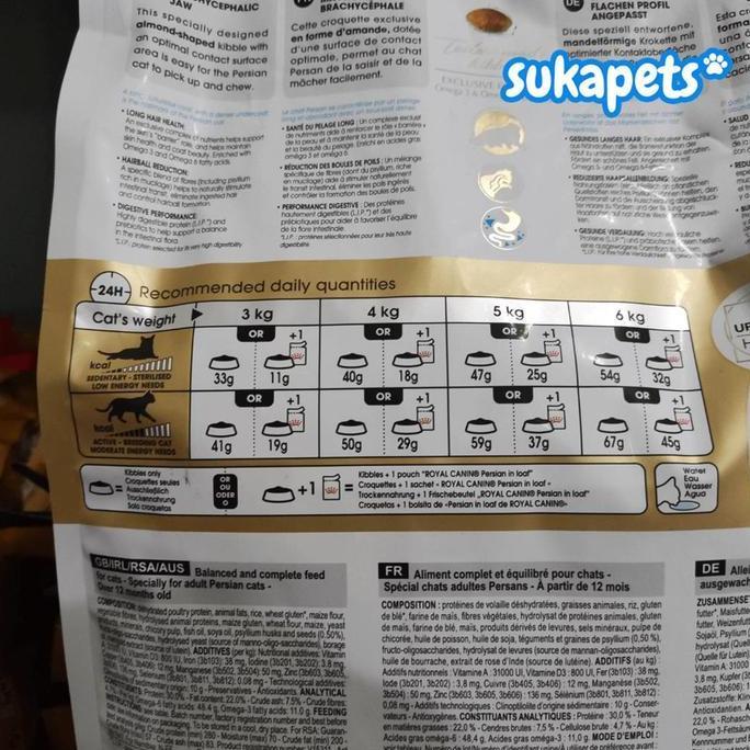 Cod,Bisa- Royal Canin Adult Persian Makanan Kucing Desa Persia 4Kg
