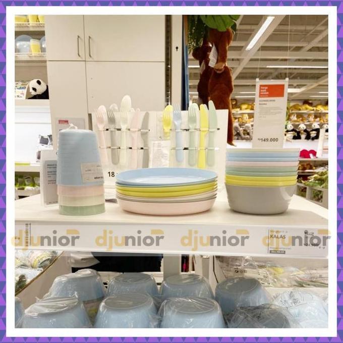 Essen- Kalas Gelas Piring Mangkok Sendok Garpu Pisau / Perlengkapan Peralatan Makan - Ikea
