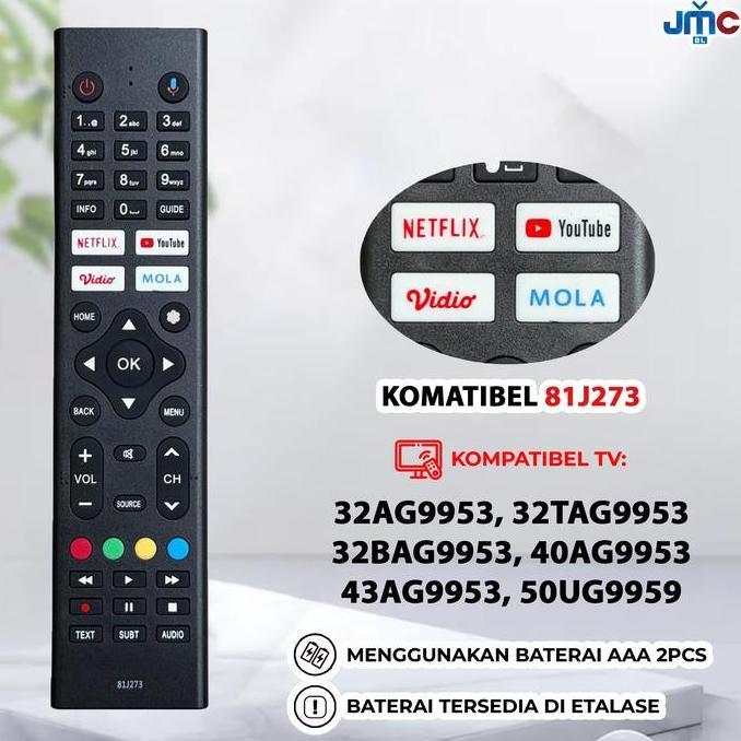 Lansungkirim- Remote Android Smart Tv 81J194 81I960 81J273 81J237 81J237M01 81J172 81J208 81J367