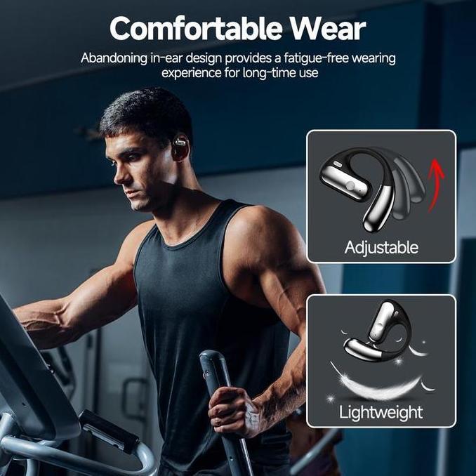 Grosir Goojodoq Tws Bone Conduction Earphone Bluetooth Nirkabel Tws Headset Sport Gaming Hifi Stereo