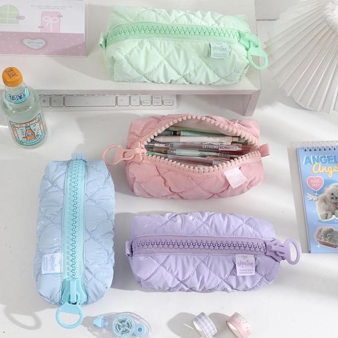 Tulisatk- Shinsday Tempat Pensil Pouch Makeup Tas Kosmetik Bow Pita Coquette Yk Aesthetic
