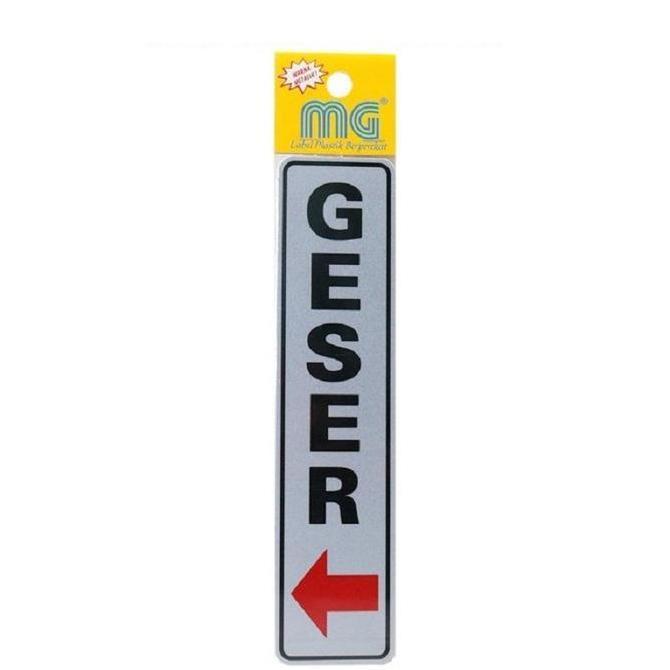 Lengkapdisini- Sticker Pintu Tulisan Geser, Sticker Tulisan Geser Kanan, Sticker Tulisan Geser Kiri