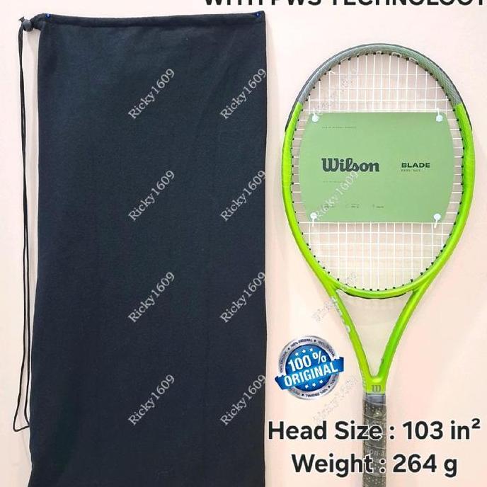 TERLARIS RAKET TENIS WILSON BLADE FEEL 103 (WEHT 264 G/103IN) ORINAL WILSON