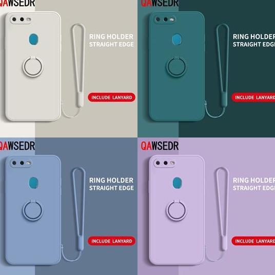 case   untuk Oppo A5S A12 A7 Case Candy Ring Stand Bracket Holder TALI