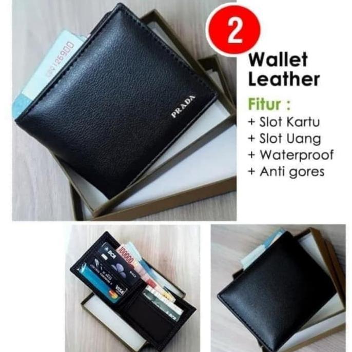 Tas Pria Clutch Handbag Hand Bag Tas Pria Kulit - Middle Zipper