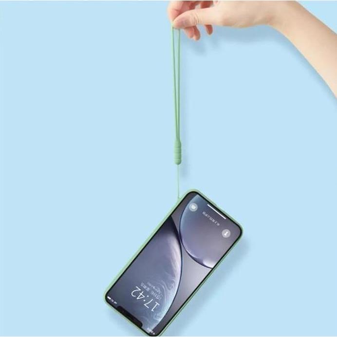 Case   untuk Oppo A55 Baby Skin FREE tali Silicone Softcase Candy Square