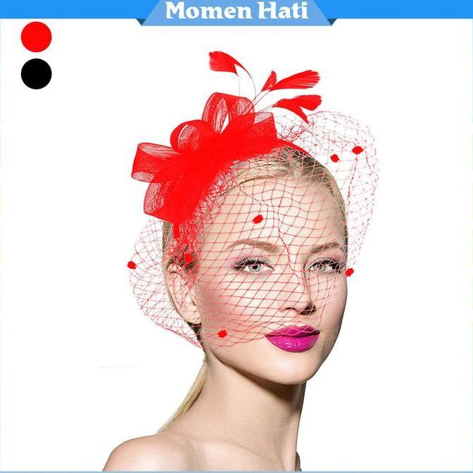 BOWTEKH Hiasan Rambut Pesta / Dekorasi Pengantin / Topi Kecil / Aksesoris Bulu Untuk Kepala PROTOK